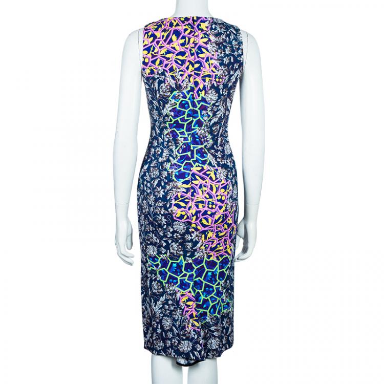 Pre Owned Peter Pilotto Multicolor Printed Sleeveless Dress S
