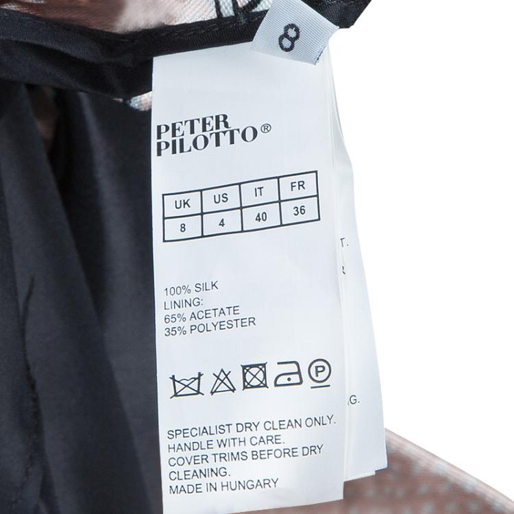 Pre Owned Peter Pilotto Digital Print Silk Shorts S
