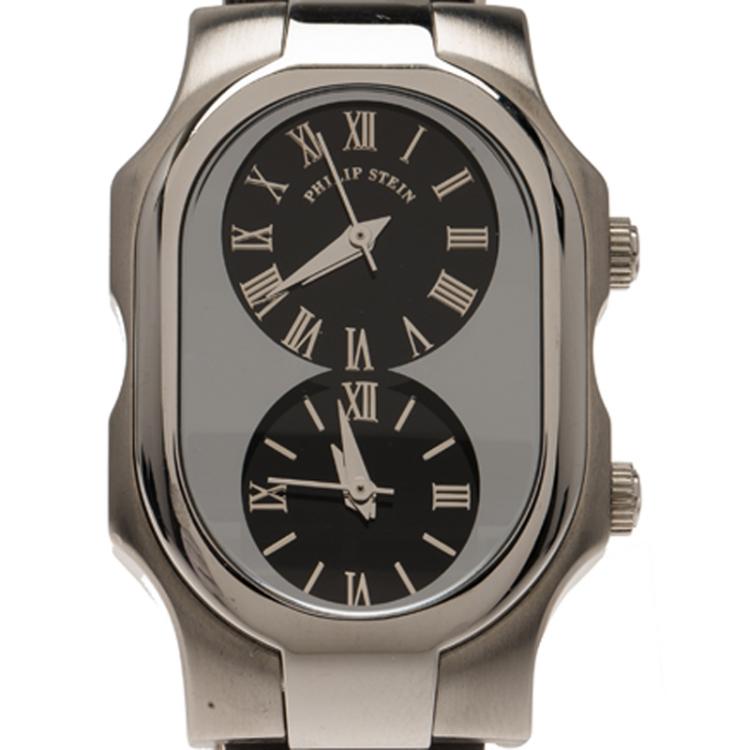 Pre Owned Philip Stein Silver Stainless Steel Teslar Women's Wristwatch 26MM