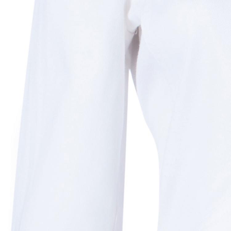 Pre Owned Philipp Plein White Peplum Denim Jacket M