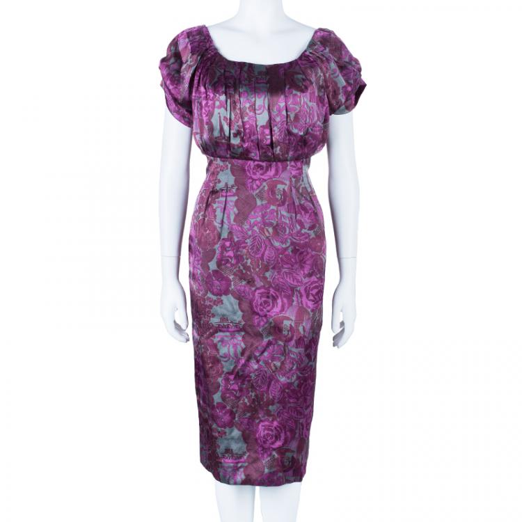 Pre Owned Philosophy di Alberta Ferretti Floral Printed Dress M