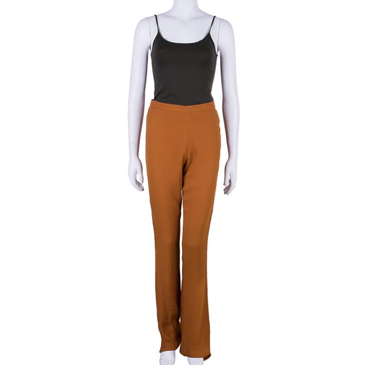 Pre Owned Philosophy di Alberta Ferretti Tangerine Tapered Pants M