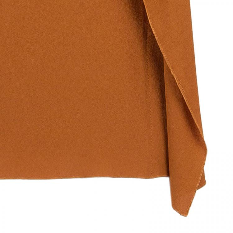 Pre Owned Philosophy di Alberta Ferretti Orange Asymmetric Top M