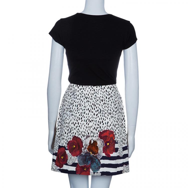 مملوكة مسبقًا Philosophy Multicolor Floral Printed Skirt M