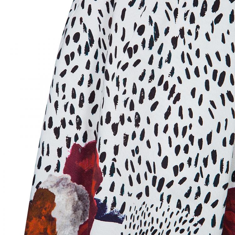 مملوكة مسبقًا Philosophy Multicolor Floral Printed Skirt M