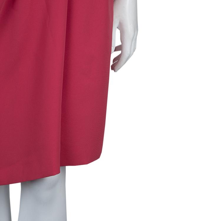 Pre Owned Philosophy di Alberta Ferretti Pink Pleated Sleeveless Dress M