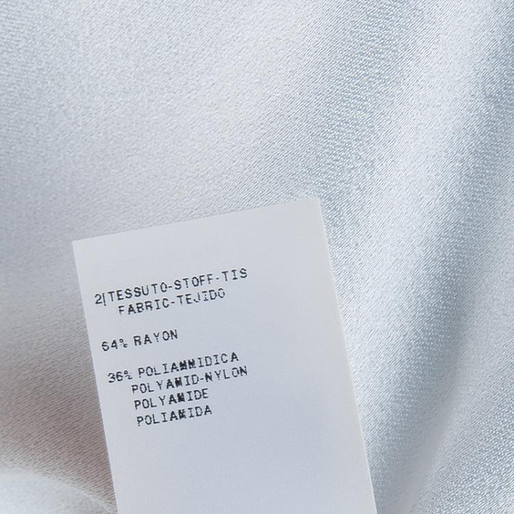 مملوكة مسبقًا Philosophy Cream Embellished Long Sleeve Crew Neck Blouse M