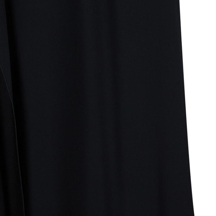 مملوكة مسبقًا Philosophy Black Short Sleeve Slit Detail Maxi Dress S