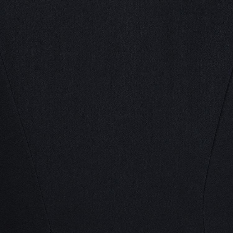 مملوكة مسبقًا Philosophy Black Short Sleeve Slit Detail Maxi Dress S