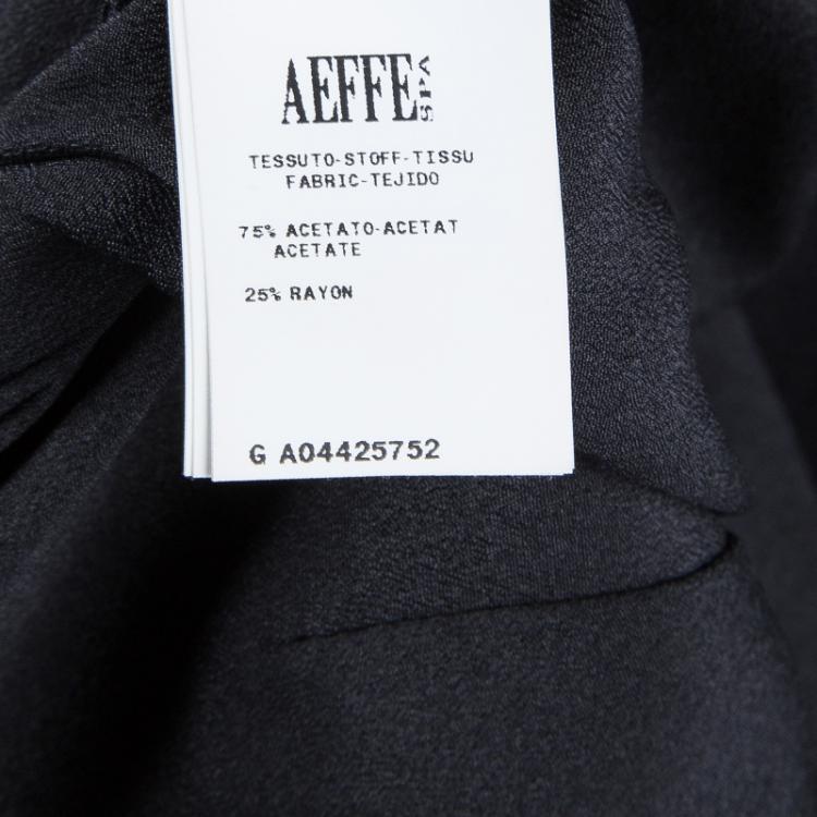 مملوكة مسبقًا Philosophy Black Short Sleeve Slit Detail Maxi Dress S