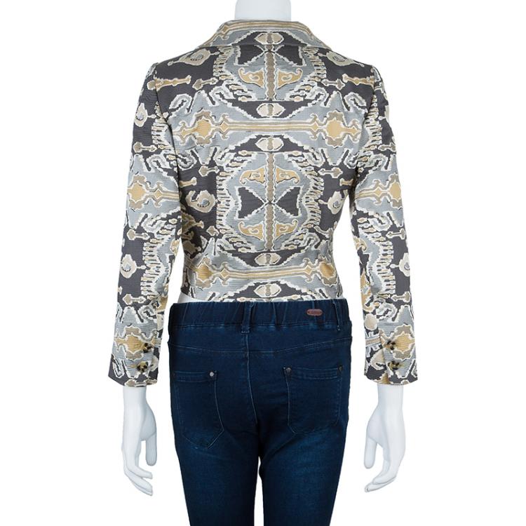 Pre Owned Philosophy di Alberta Ferretti Abstract Printed Jacket M