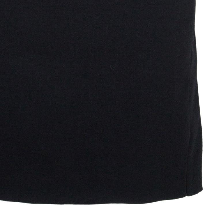 Pre Owned Philosophy di Alberta Ferretti Black Shoulder Detail Dress M