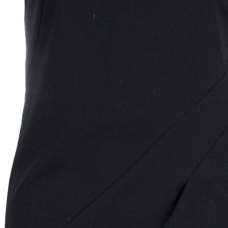 Pre Owned Philosophy di Alberta Ferretti Black Shoulder Detail Dress M