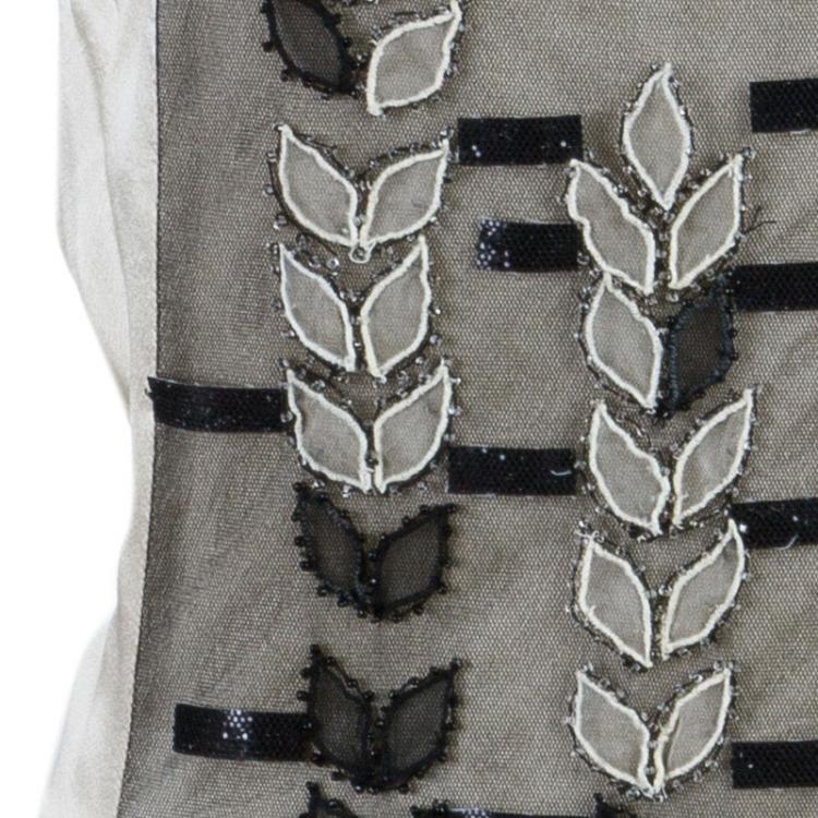مملوكة مسبقًا Philosophy di Alberta Ferretti Nude Black Lace Slip Dress S