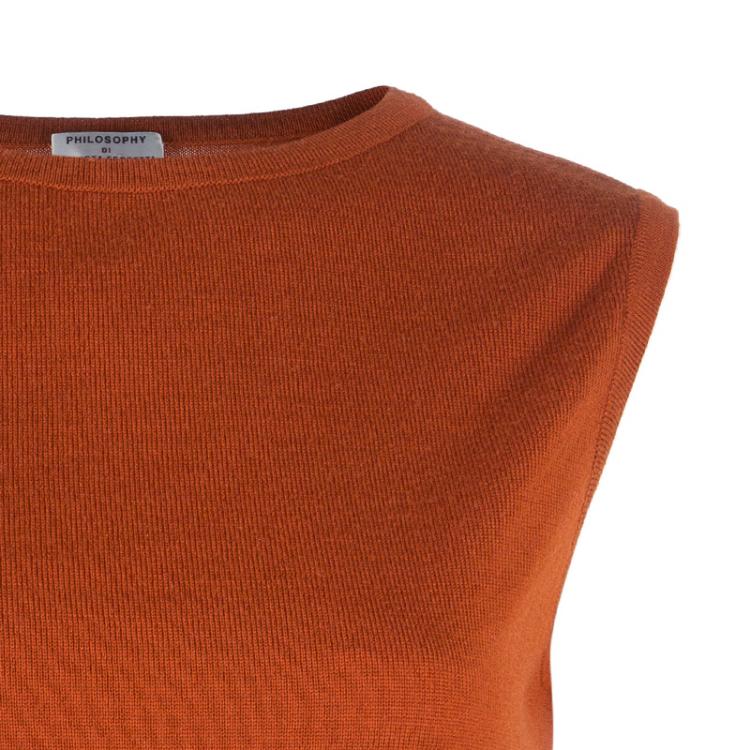 Pre Owned Philosophy by Alberta Ferretti Tangerine Wool Top M