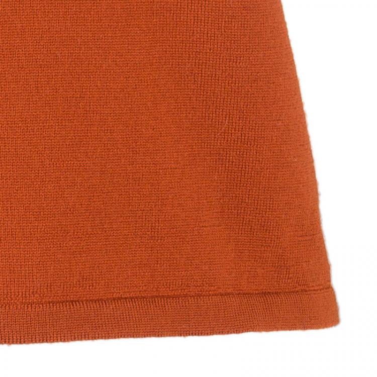 Pre Owned Philosophy by Alberta Ferretti Tangerine Wool Top M