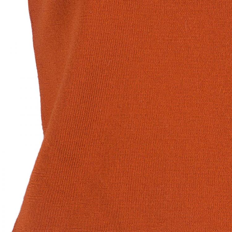 Pre Owned Philosophy by Alberta Ferretti Tangerine Wool Top M
