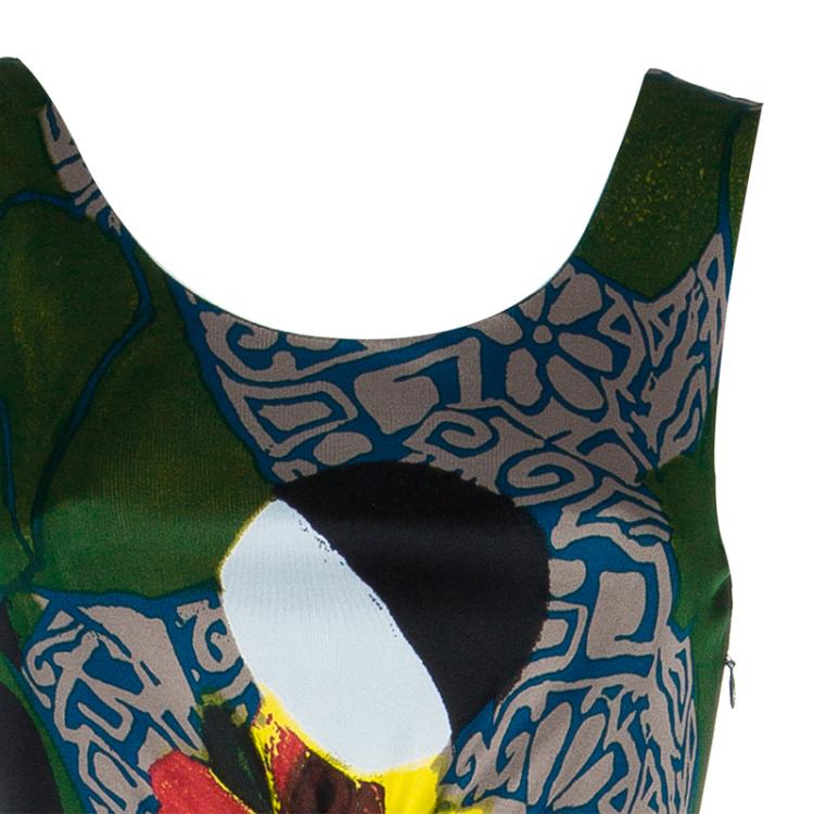 Pre Owned Philosophy di Alberta Ferretti Multicolor Print Dress S