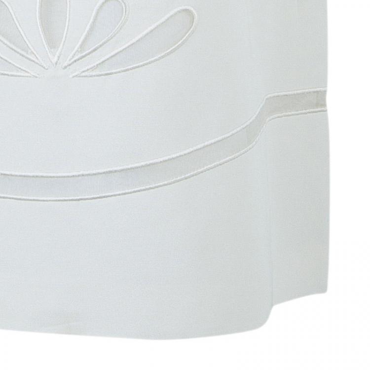 Pre Owned Philosophy di Alberta Ferretti White Embroidered Sleeveless Dress S