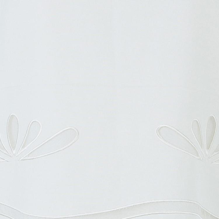 Pre Owned Philosophy di Alberta Ferretti White Embroidered Sleeveless Dress S