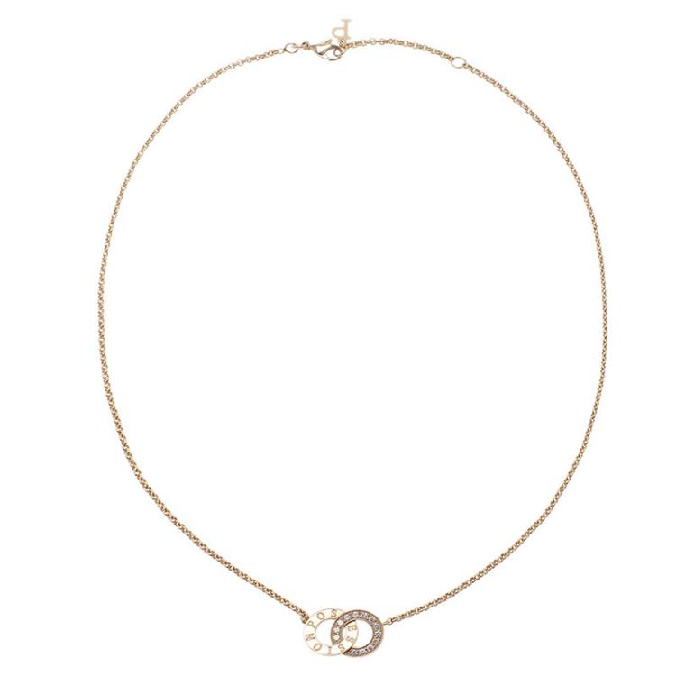 Pre Owned Piaget Possession Toi & Moi Diamond Yellow Gold Pendant Necklace