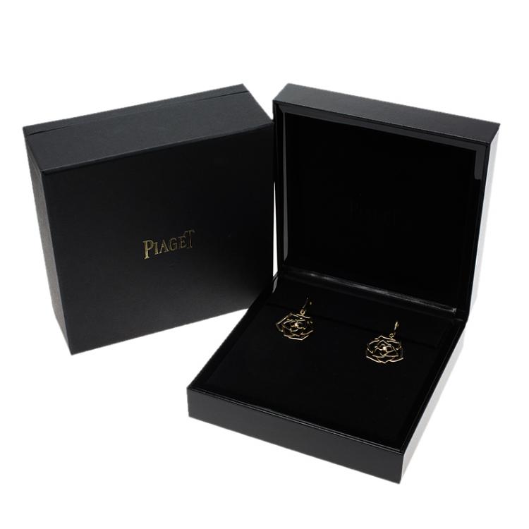 Pre Owned Piaget Rose Diamond Rose Gold Earrings