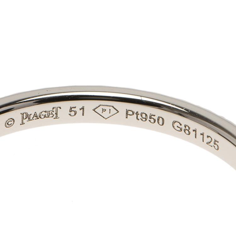 Pre Owned Piaget Wedding Diamond Platinum Ring Size 51
