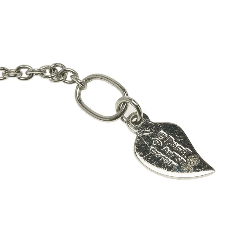 Pre Owned Piaget Rose Pendant Diamond & 18K White Gold Necklace