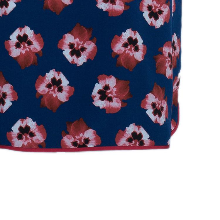 Pre Owned Prabal Gurung Printed Silk Dress L