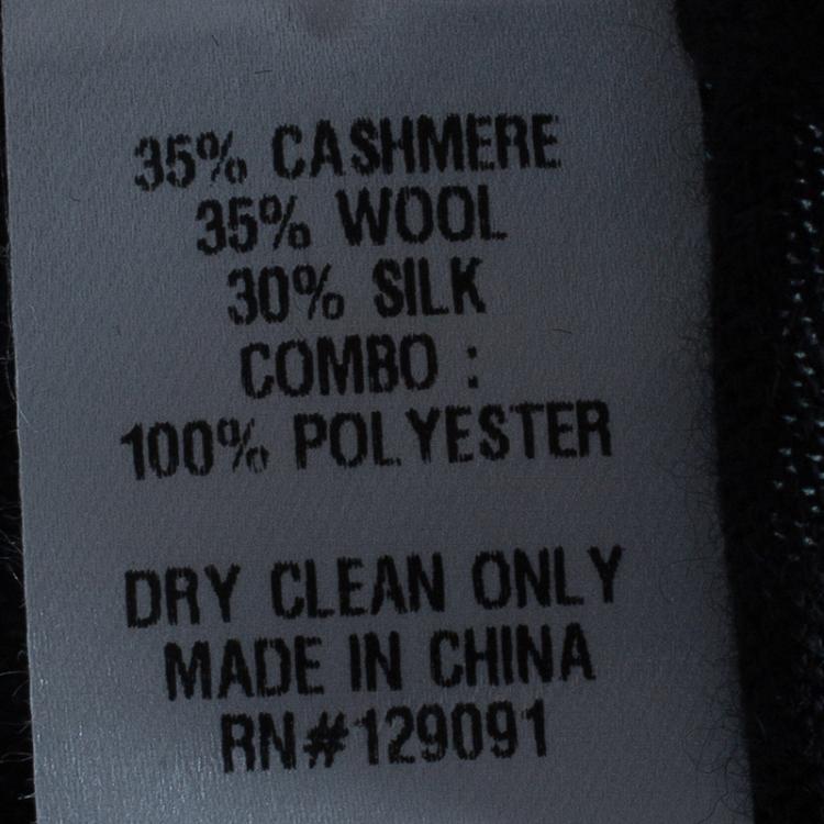 Pre Owned Prabal Gurung Polka Ruffle Chiffon Knit Top M