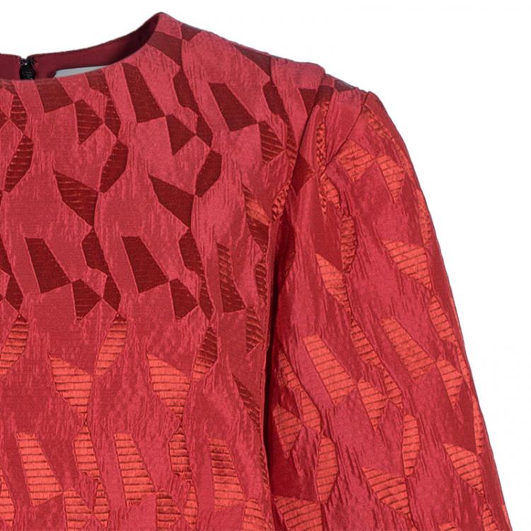 Pre Owned Prabal Gurung Red Short Sleeve Dress M