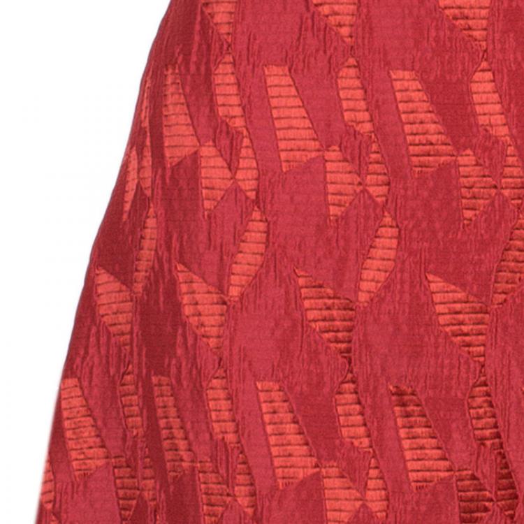 Pre Owned Prabal Gurung Red Short Sleeve Dress M