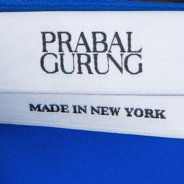 Pre Owned Prabal Gurung Blue Silk Cami Top M