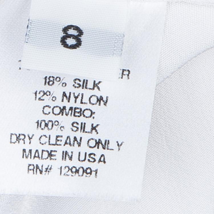 مملوكة مسبقًا Prabal Gurung Grey Fringe Detail Skirt M