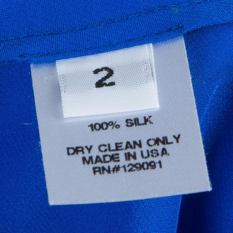 Pre Owned Prabal Gurung Blue Silk Cami Top S