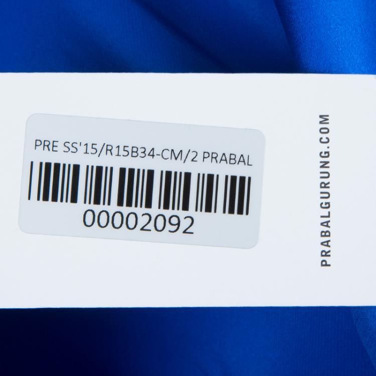 Pre Owned Prabal Gurung Blue Silk Cami Top S