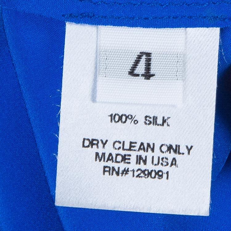 Pre Owned Prabal Gurung Blue Silk Cami Top S