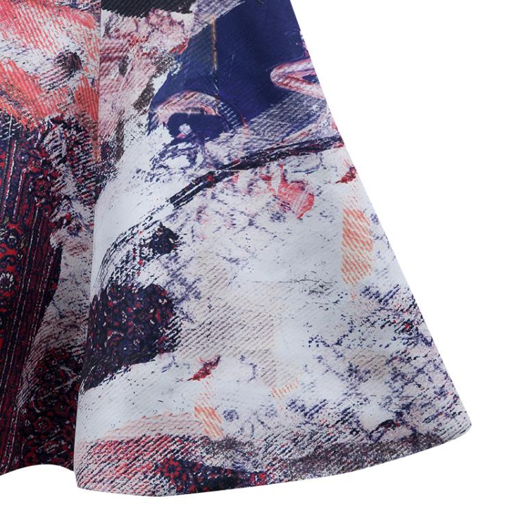 Pre Owned Prabal Gurung Multicolor Print Sweetheart Dress S