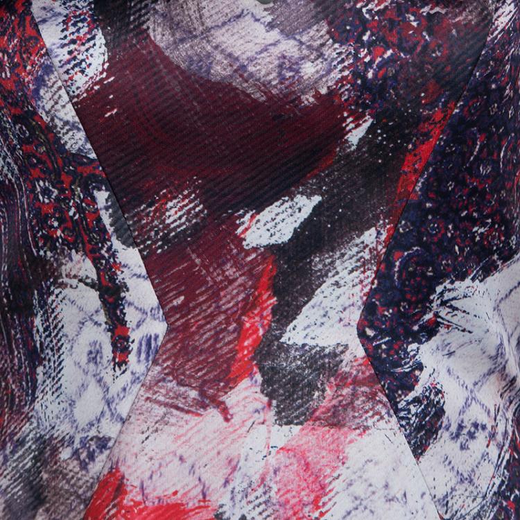 Pre Owned Prabal Gurung Multicolor Print Sweetheart Dress S