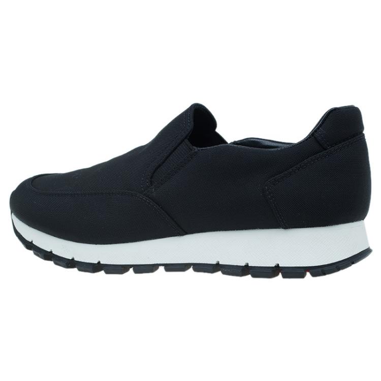 Pre Owned Prada Sport Black Nylon Slip on Sneakers Size 35.5