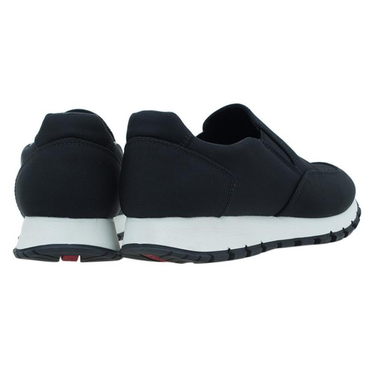 Pre Owned Prada Sport Black Nylon Slip on Sneakers Size 35.5