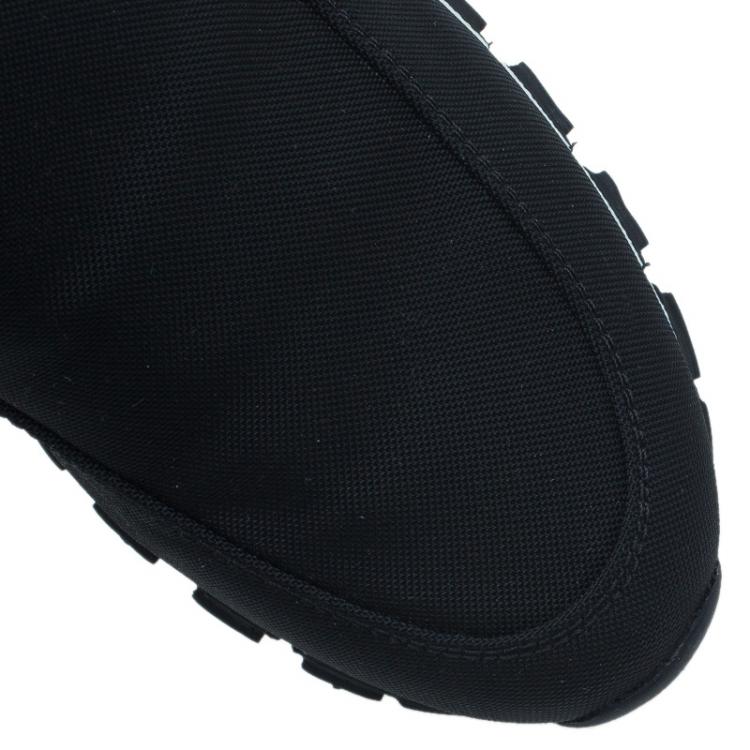 Pre Owned Prada Sport Black Nylon Slip on Sneakers Size 35.5
