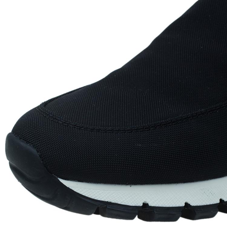 Pre Owned Prada Sport Black Nylon Slip on Sneakers Size 35.5