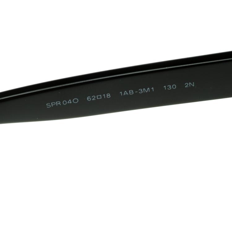 Pre Owned Prada Black SPR 04O Oversized Sunglasses