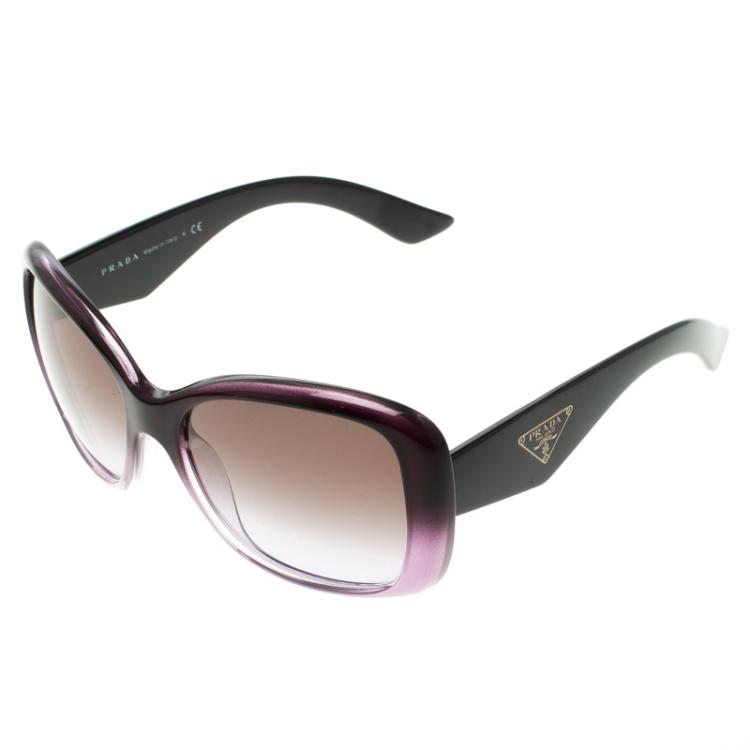 مملوكة مسبقًا Prada Purple  SPR32P Oversized Sunglasses 