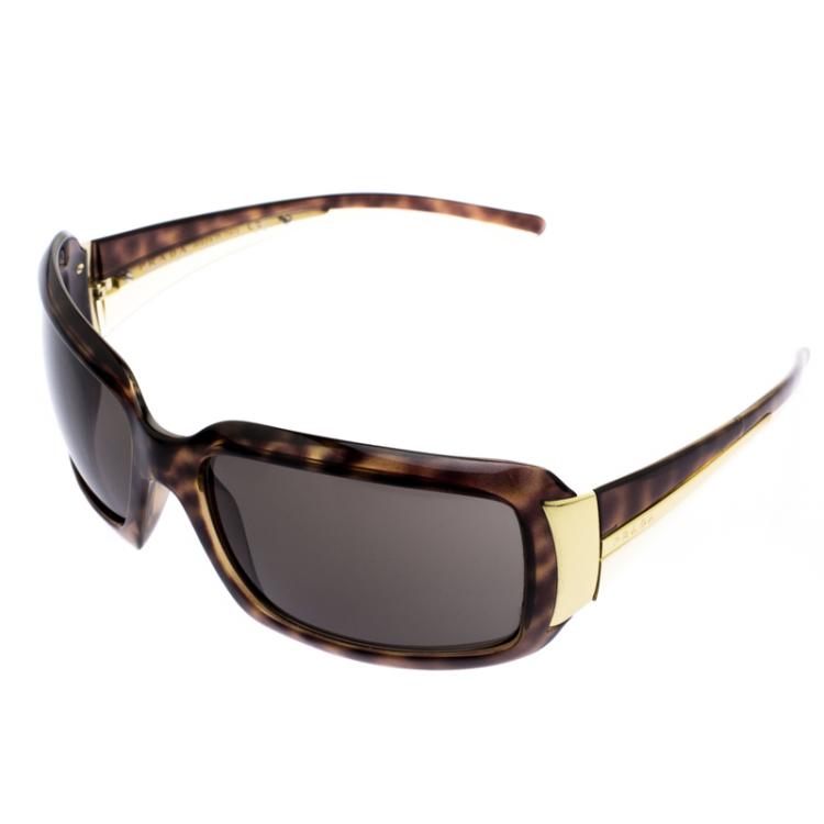 Pre Owned Prada Black SPR01H Square Sunglasses