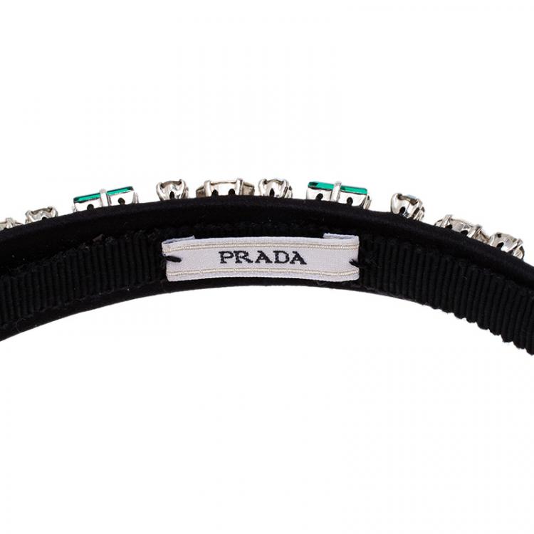 Pre Owned Prada Crystals Headband