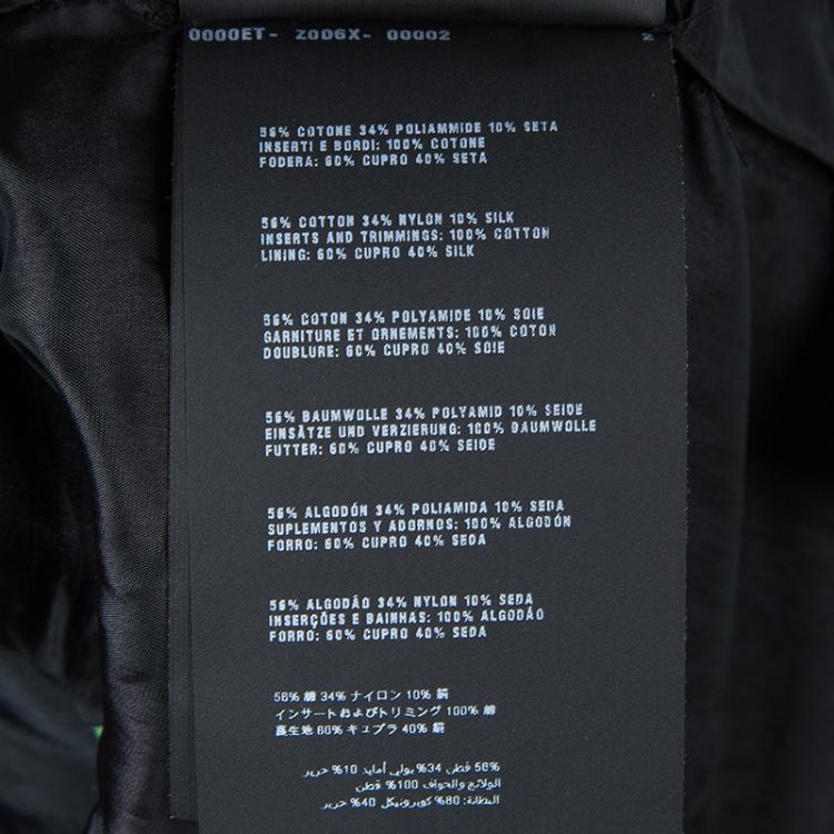 Pre Owned Prada Multicolor Floral Jacquard Contrast Trim Sleeveless Top M