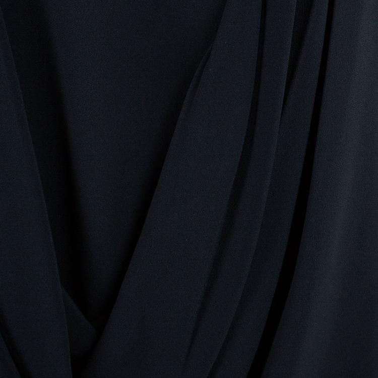 Pre Owned Prada Long Sleeve Drape Front Dress M