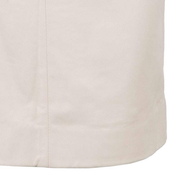 Pre Owned Prada Nude Leather Skirt S